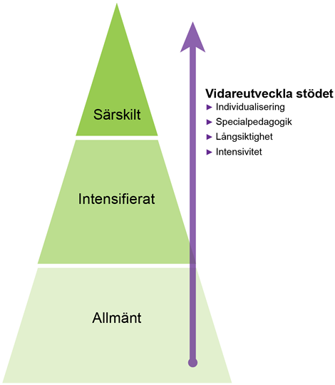 Tre former av stöd